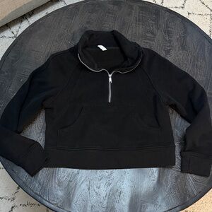 Black Half-Zip Fleece Pullover